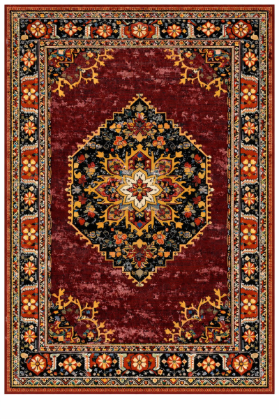 Drom Pamuk Dokuma Taban Kaymaz Şönil Makinede Yıkanabilir Kilim Salon Yatak Odası Mutfak Koridor Yolluk Kilim Vintage Otantik Klasik Salon Halısı