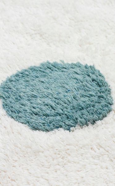 Eko Halı Cotton Bonn Multy XW CBN 06 Kaymaz Taban Yıkanabilir Natural Pamuk Yuvarlak Bebek Çocuk Odası Halısı