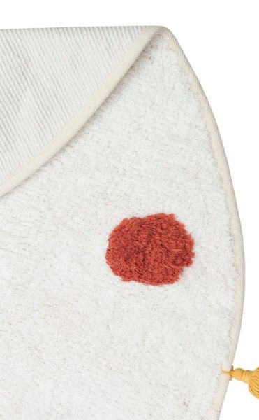 Eko Halı Cotton Bonn Multy XW CBN 06 Kaymaz Taban Yıkanabilir Natural Pamuk Yuvarlak Bebek Çocuk Odası Halısı