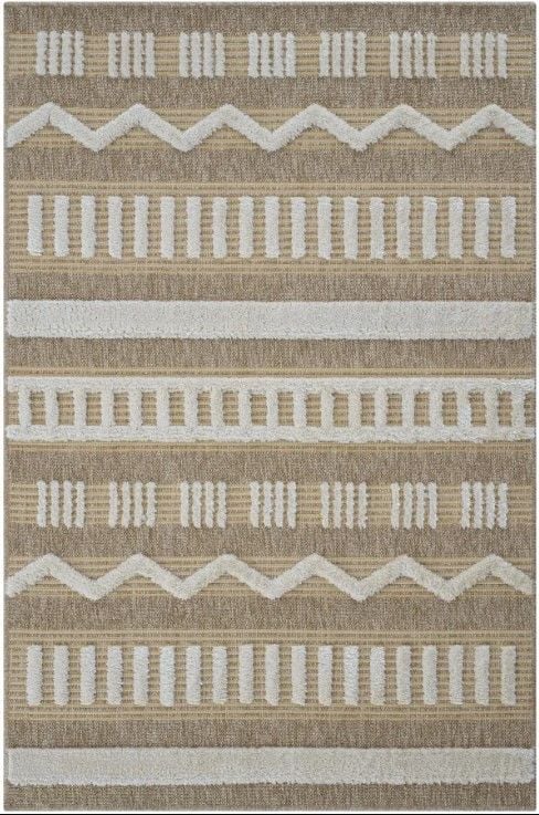 Seyran Halı Marakeş 676 Sarı İskandinav Kabartmalı Modern Dokuma Halı