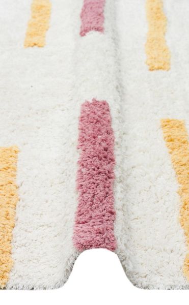 Eko Halı Cotton Bonn Multy XW CBN 03 Kaymaz Taban Yıkanabilir Natural Pamuk Bebek Çocuk Odası Halısı