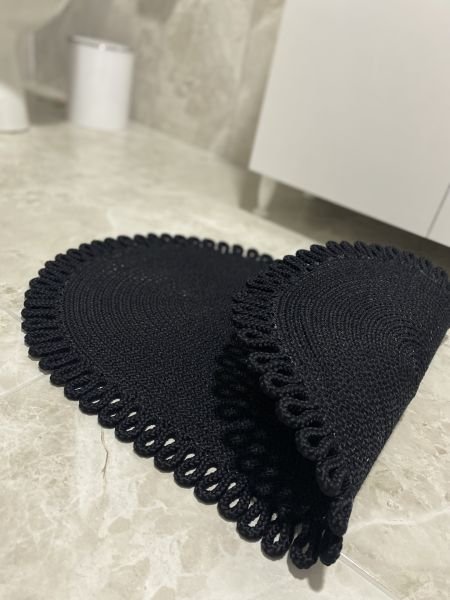 Halımax Milda Jüt Tekli Banyo Paspası Çift Taraflı Kaymaz Yıkanabilir Banyo Paspas Takımı