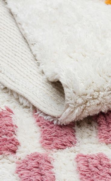 Eko Halı Cotton Bonn Multy XW CBN 04 Kaymaz Taban Yıkanabilir Natural Pamuk Bebek Çocuk Odası Halısı