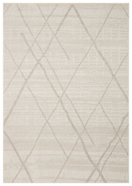 Sahara SHA 03 Cream Grey Naturel ve Yumuşak Tuşeli Modern ve Şık Desenlere Sahip Hav Vermeyen Makine Halısı Soft Salon Oturma Odası Halısı Eko Halı
