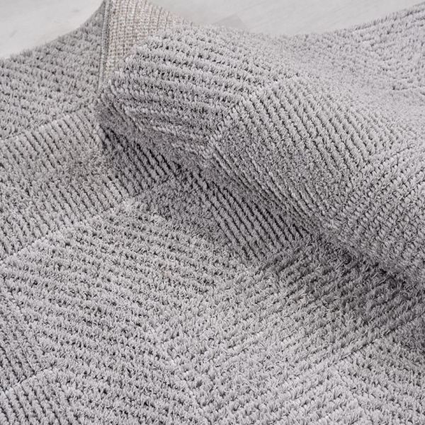 Crea Halı Chester CD05K Gri Ekstra Yumuşak Tuşeli Hav Toz Vermez Salon Halısı My Crea Home