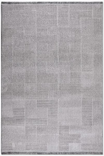 Crea Halı Chester CD05K Gri Ekstra Yumuşak Tuşeli Hav Toz Vermez Salon Halısı My Crea Home