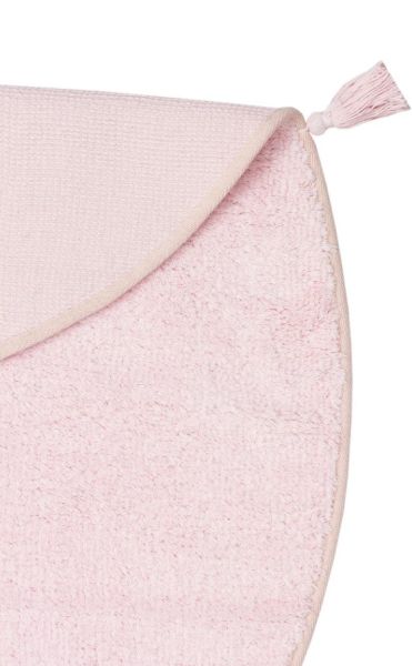 Eko Halı Cotton Bonn Pudra Pembe Kaymaz Taban Yıkanabilir Natural Pamuk Yuvarlak Bebek Çocuk Odası Halısı