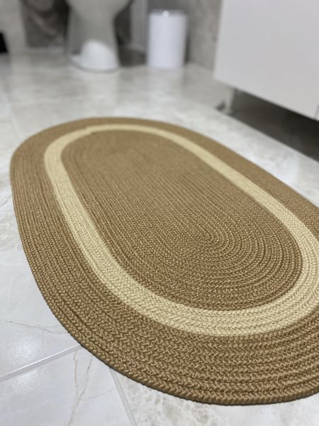 Halımax Milda Jüt Tekli Banyo Paspası Çift Taraflı Kaymaz Yıkanabilir Banyo Paspas Takımı