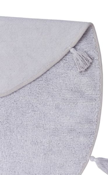Eko Halı Cotton Bonn Kaymaz Taban Yıkanabilir Natural Pamuk Yuvarlak Bebek Çocuk Odası Halısı