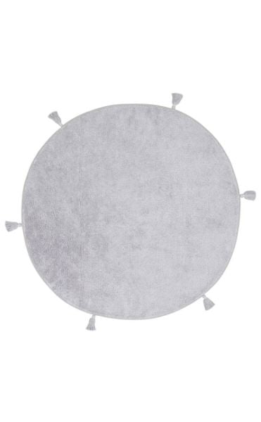 Eko Halı Cotton Bonn Kaymaz Taban Yıkanabilir Natural Pamuk Yuvarlak Bebek Çocuk Odası Halısı