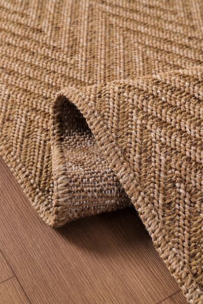 Rope Jüt Tabanlı Hasır Dokuma Örme Bohem Halı Kilim Modern Yıkanabilir Jüt Halı