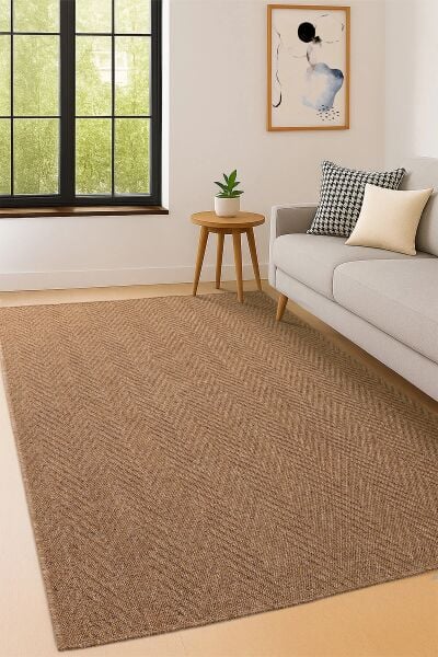 Rope Jüt Tabanlı Hasır Dokuma Örme Bohem Halı Kilim Modern Yıkanabilir Jüt Halı