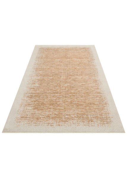Sahara SHA 04 Cream Terra Naturel ve Yumuşak Tuşeli Modern ve Şık Desenlere Sahip Hav Vermeyen Makine Halısı Soft Salon Oturma Odası Halısı Eko Halı