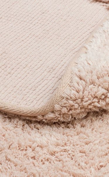 Eko Halı Cotton Bonn Bej Kaymaz Taban Yıkanabilir Natural Pamuk Yuvarlak Bebek Çocuk Odası Halısı