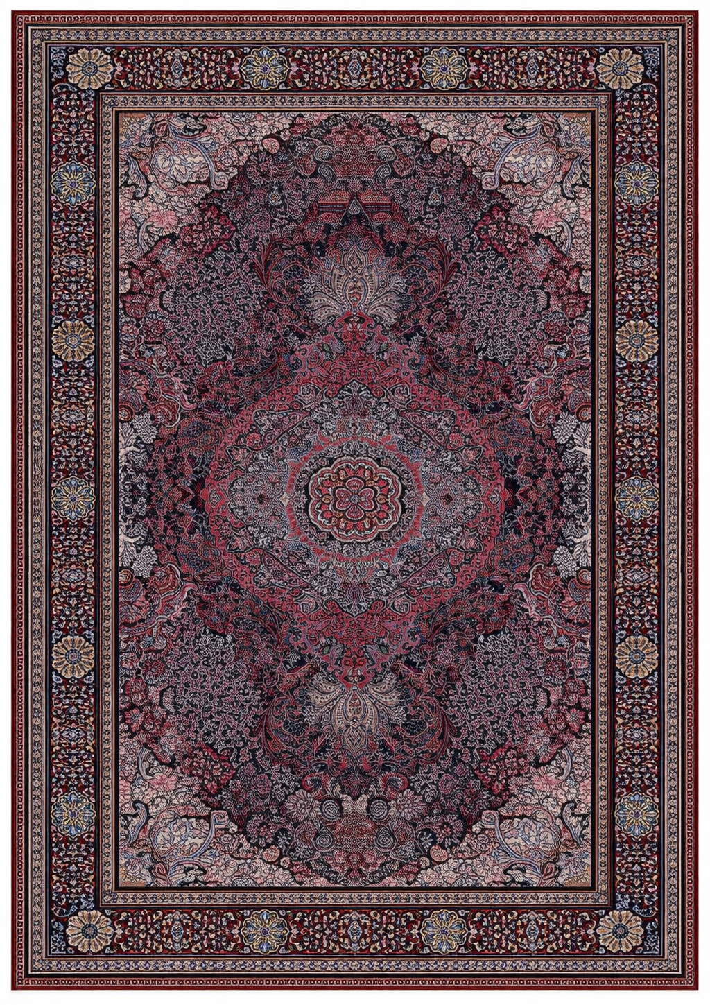 Drom Pamuk Dokuma Taban Kaymaz Şönil Makinede Yıkanabilir Kilim Salon Yatak Odası Mutfak Koridor Yolluk Kilim Klasik Desenli Salon Halısı