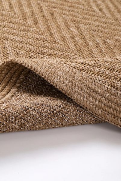 Boho 02 Naturel Oval Jüt Halı Yolluk Jüt Taban Jüt Kilim Hasır Halı Otantik Bohem Halı