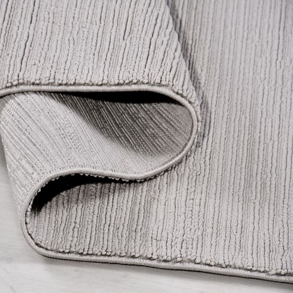 Crea Halı Rozalin RP02K Gri Bukle Dokuma Yumuşak Tuşeli Hav Toz Vermez Salon Halısı My Crea Home