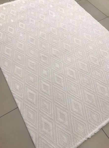 Padişah Lara Koleksiyonu 68926 060 Krem Dokuma Modern Salon Mutfak Halısı Yolluk