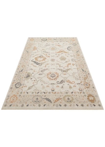 Sahara SHA 05 Cream Beige Naturel ve Yumuşak Tuşeli Modern ve Şık Desenlere Sahip Hav Vermeyen Makine Halısı Soft Salon Oturma Odası Halısı Eko Halı