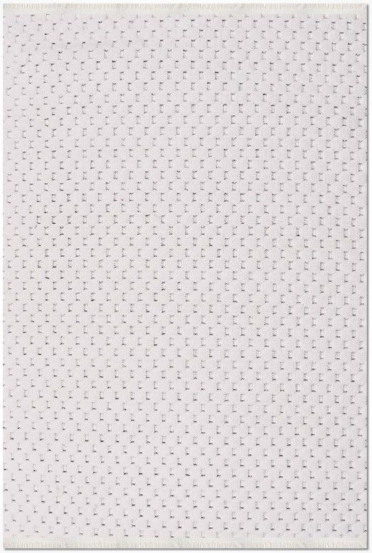 Crea Halı Rey 1861AK Beyaz Yumuşak Dokulu Modern Halı My Crea Home