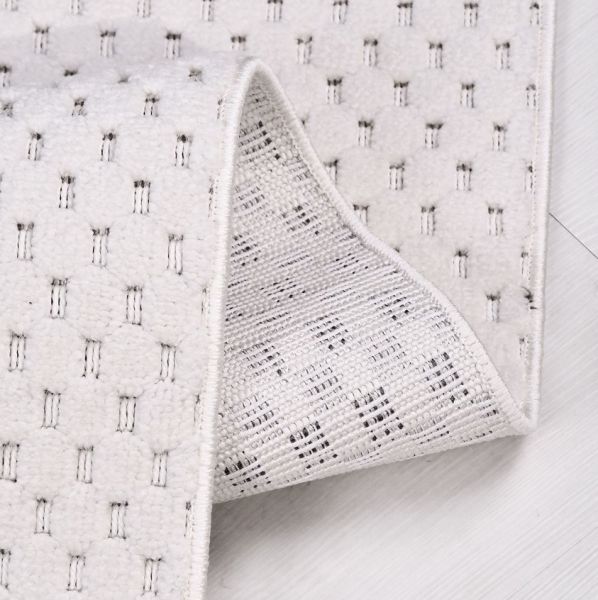 Crea Halı Rey 1861AK Beyaz Yumuşak Dokulu Modern Halı My Crea Home