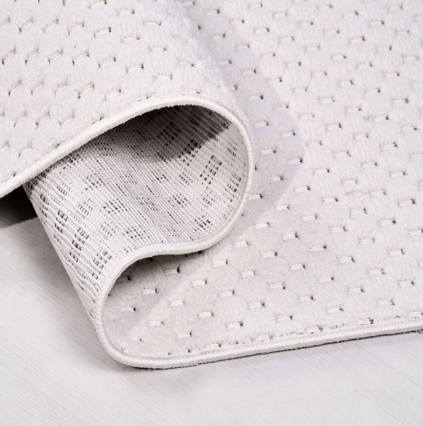 Crea Halı Rey 1861AK Beyaz Yumuşak Dokulu Modern Halı My Crea Home