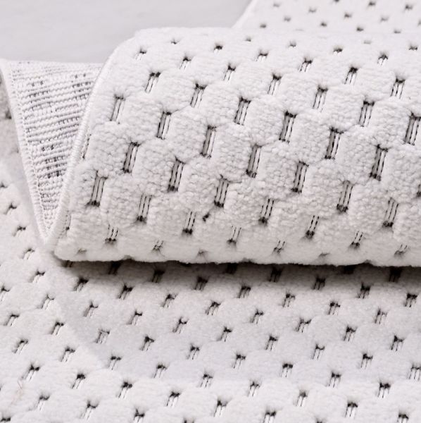 Crea Halı Rey 1861AK Beyaz Yumuşak Dokulu Modern Halı My Crea Home