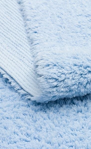 Eko Halı Cotton Bonn CBN Plain Blue Mavi Kaymaz Taban Yıkanabilir Natural Pamuk Bebek Çocuk Odası Halısı