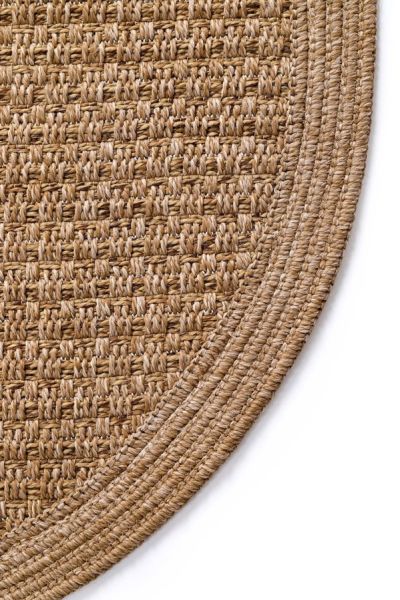 Boho 05 Naturel Oval Jüt Halı Yolluk Jüt Taban Jüt Kilim Hasır Halı Otantik Bohem Halı