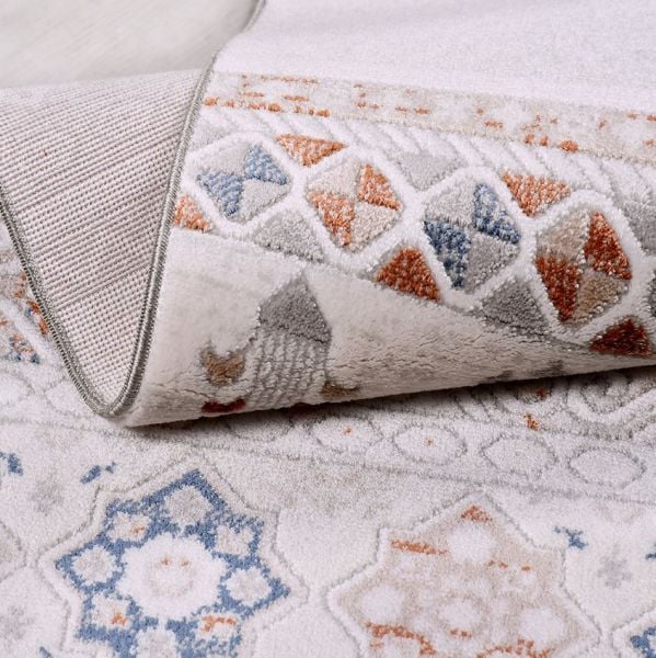 Crea Halı Victoria 1903AK Otantik Desenli Modern Yumuşak Dokulu Halı My Crea Home