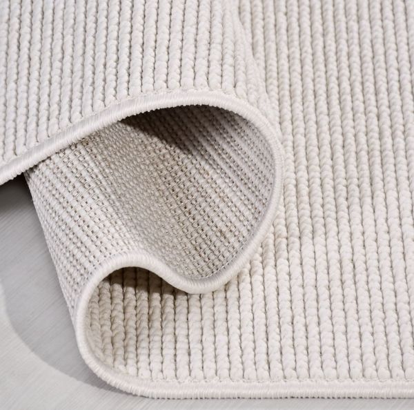 Crea Halı Ecole EC001 Krem Bukle Dokuma Yumuşak Tuşeli Hav Toz Vermez Salon Halısı My Crea Home