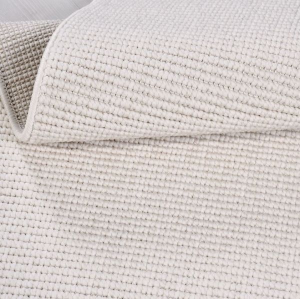 Crea Halı Ecole EC001 Krem Bukle Dokuma Yumuşak Tuşeli Hav Toz Vermez Salon Halısı My Crea Home