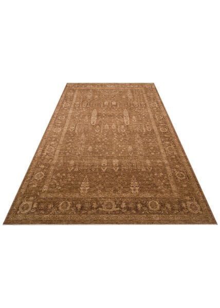 Eko Halı Shiraz SHR 03 Beige Vintage Eskitme Klasik Desenli Yumuşak Dokuma Salon Oturma Odası Halısı