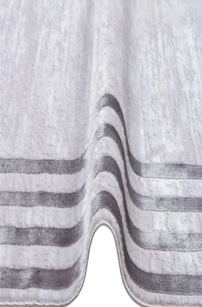 Türkmen Halı Poem Pm04 Bambu Saten Gri Çerçeveli Modern Halı