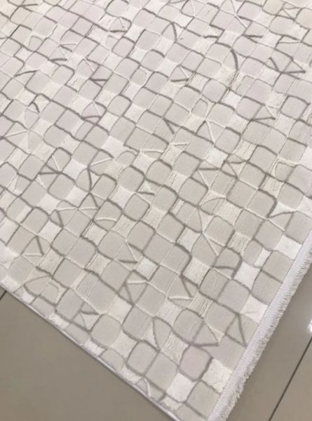 Padişah Lara Koleksiyonu 67878 060 Krem Dokuma Modern Salon Mutfak Halısı Yolluk