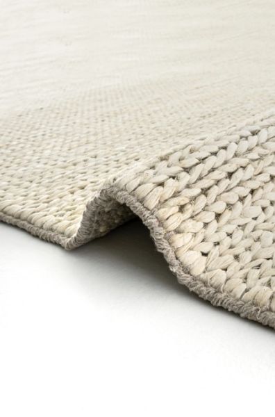 Eko Halı Choti Jüt White Natural Jüt El Dokuma Sisal Kilim Hasır Dokulu Halı