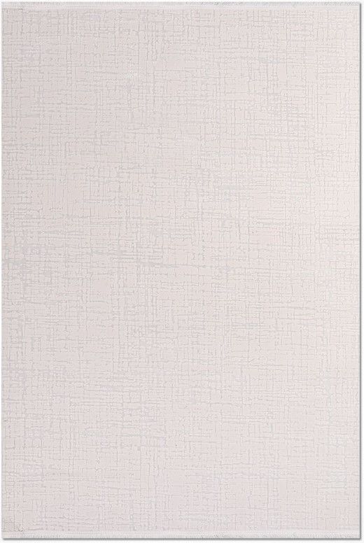 Crea Halı SAFİR - 17309K Modern Dokuma Klasik Desenli Salon Halısı Beyaz Işıltılı Yolluk My Crea Home My Crea Home