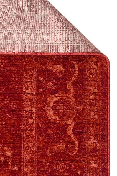 Eko Halı Shiraz SHR 03 Red Vintage Eskitme Klasik Desenli Yumuşak Dokuma Salon Oturma Odası Halısı