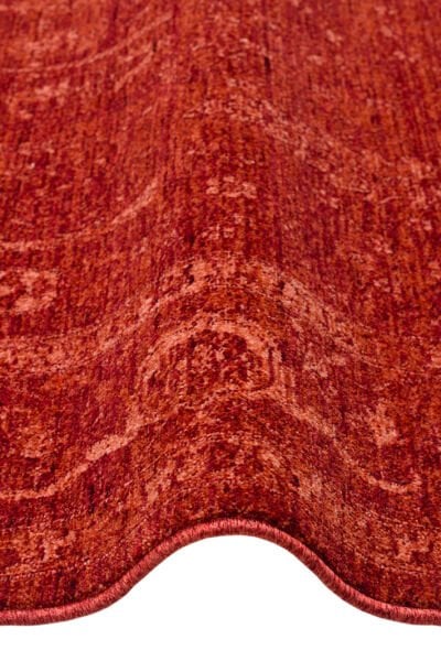Eko Halı Shiraz SHR 03 Red Vintage Eskitme Klasik Desenli Yumuşak Dokuma Salon Oturma Odası Halısı