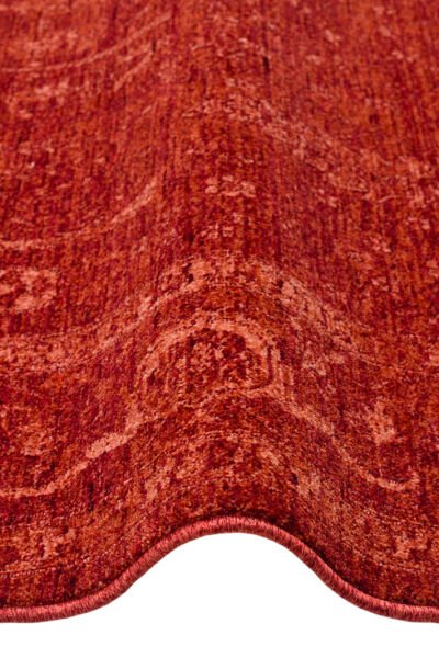 Eko Halı Shiraz SHR 03 Red Vintage Eskitme Klasik Desenli Yumuşak Dokuma Salon Oturma Odası Halısı