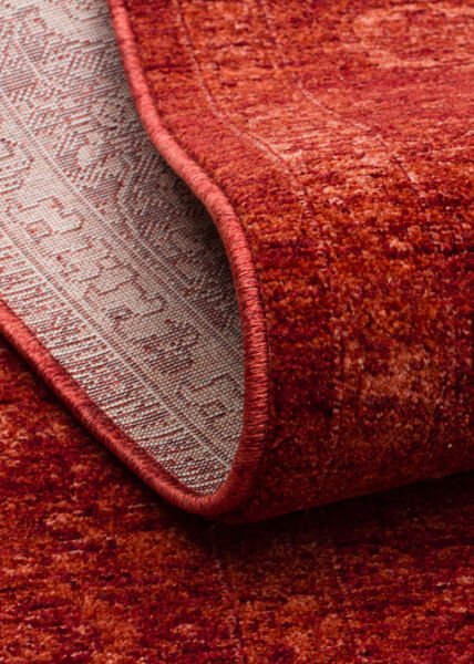 Eko Halı Shiraz SHR 03 Red Vintage Eskitme Klasik Desenli Yumuşak Dokuma Salon Oturma Odası Halısı