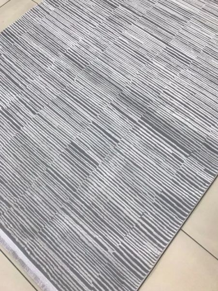 Padişah Lara Koleksiyonu 69719 095 Gri Dokuma Modern Salon Mutfak Halısı Yolluk