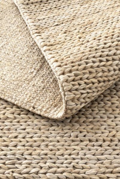 Eko Halı Choti Jüt Smoke Natural Jüt El Dokuma Sisal Kilim Hasır Dokulu Halı