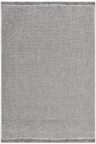 Crea Halı Ecole EC002 Gri Bukle Dokuma Yumuşak Tuşeli Hav Toz Vermez Salon Halısı My Crea Home