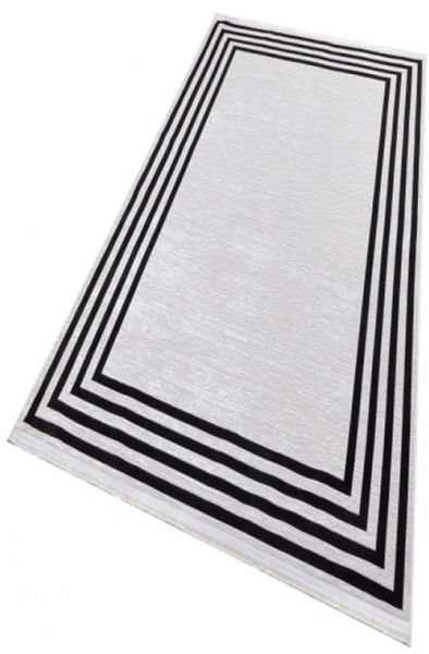 Türkmen Halı Poem Pm04 Bambu Saten Siyah Çerçeveli Modern Halı