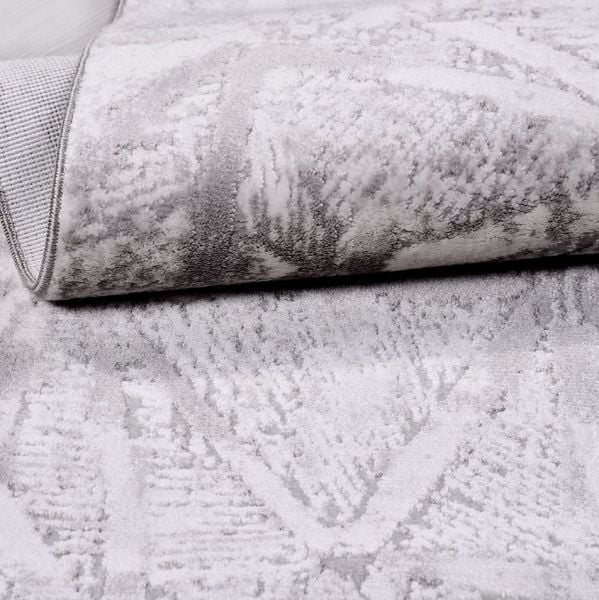 Crea Halı Victoria 1905AK Gri Modern Yumuşak Dokulu Halı My Crea Home