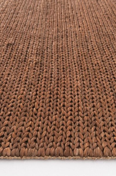 Eko Halı Choti Jüt Kahve Natural Jüt El Dokuma Sisal Kilim Hasır Dokulu Halı