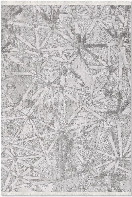 Crea Halı Victoria 1905AK Gri Modern Yumuşak Dokulu Halı My Crea Home