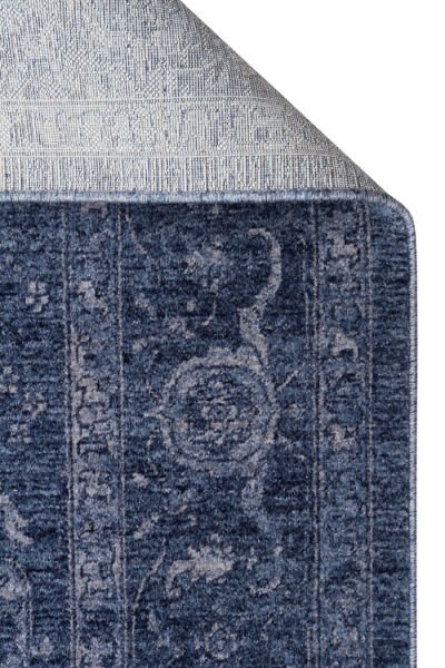 Eko Halı Shiraz SHR 03 Navy Vintage Eskitme Klasik Desenli Yumuşak Dokuma Salon Oturma Odası Halısı