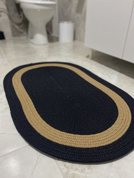 Halımax Milda Jüt Tekli Banyo Paspası Çift Taraflı Kaymaz Yıkanabilir Banyo Paspas Takımı